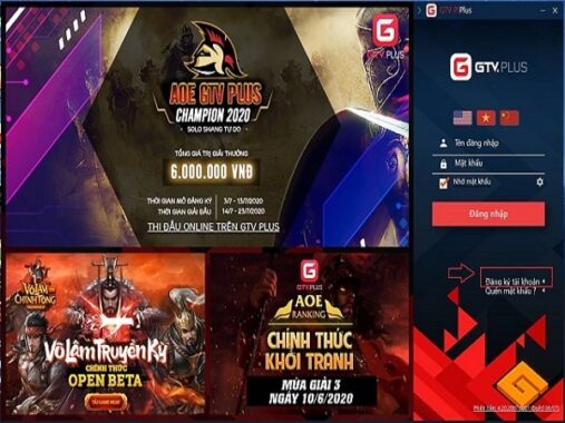 thông tin aoe online trên trên GameTV Plus đơn giản
