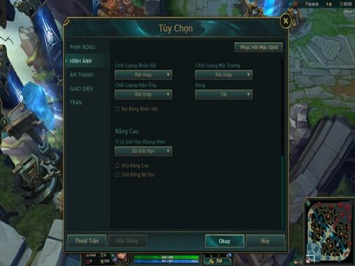 Cách tăng fps lol tránh tình trạng bị giật, lag khi chơi game