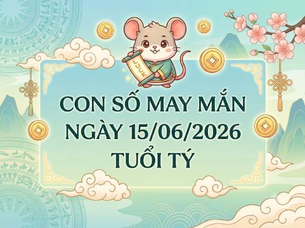 Hé lộ con số may mắn ngày 15/06 mang tài lộc cho tuổi Tý
