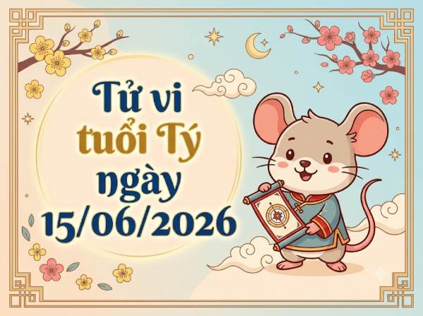 Vận trình tử vi tuổi Tý ngày 15/06/2026 chuẩn xác